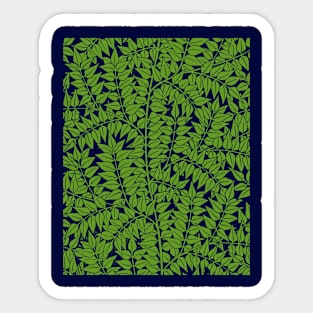 GREEN LEAVES PATTERN Sticker